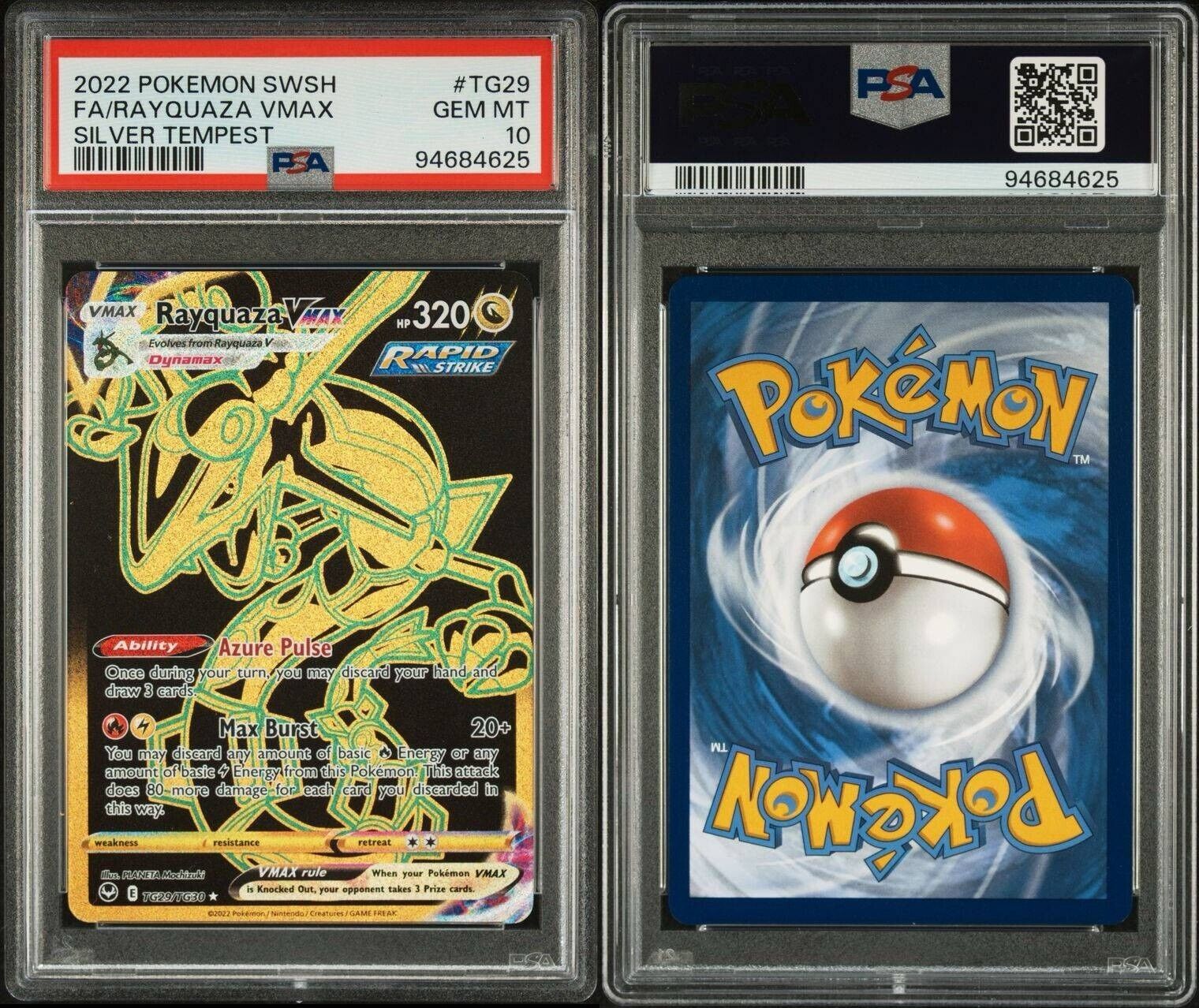 Pokemon Rayquaza VMAX TG29/TG30 PSA 10 Gem Mint Silver Tempest Gold Fu KevinsTCG99 Pokemon Rayquaza VMAX TG29/TG30 PSA 10 Gem Mint Silver Tempest Gold Fu KevinsTCG99