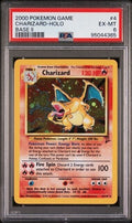 Pokemon Charizard 4/130 PSA 6 EX-MT Base Set 2 Holo Rare 2000 WOTC