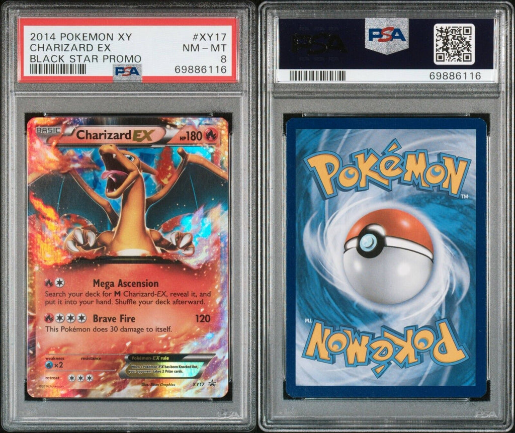 Pokemon Charizard EX XY17 PSA 8 NM-MT XY Black Star Promo Holo 2014