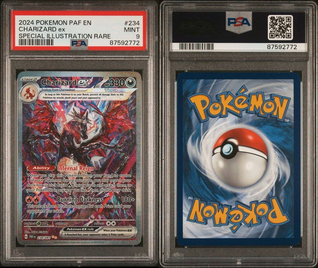 Pokemon Charizard ex 234/091 PSA 9 Mint Paldean Fates Special Illustration Rare