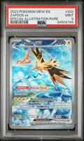 Pokemon Zapdos ex 202/165 PSA 9 Mint 151 Special Illustration Rare SIR Mew EN FA