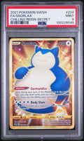 Pokemon Snorlax 224/198 PSA 9 Mint Chilling Reign Gold Secret Rare Shiny FA
