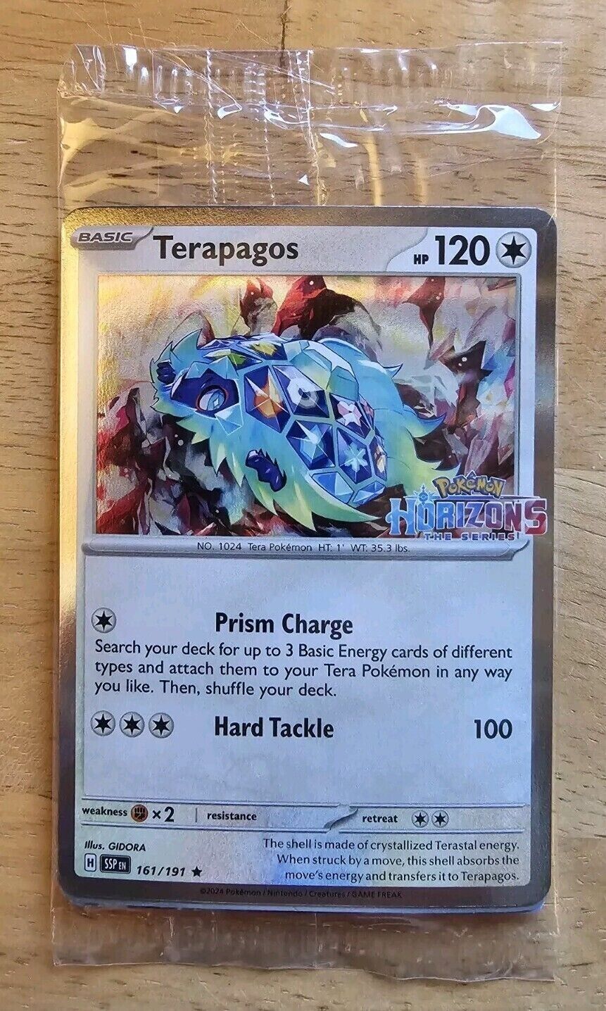 Pokemon Center Terapagos & Quaxly Sealed Promo Surging Sparks Stamped Horizons