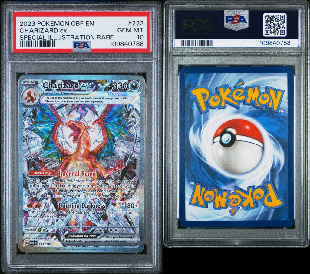 Pokemon Charizard ex 223/197 PSA 10 Obsidian Flames Special Illustration Rare
