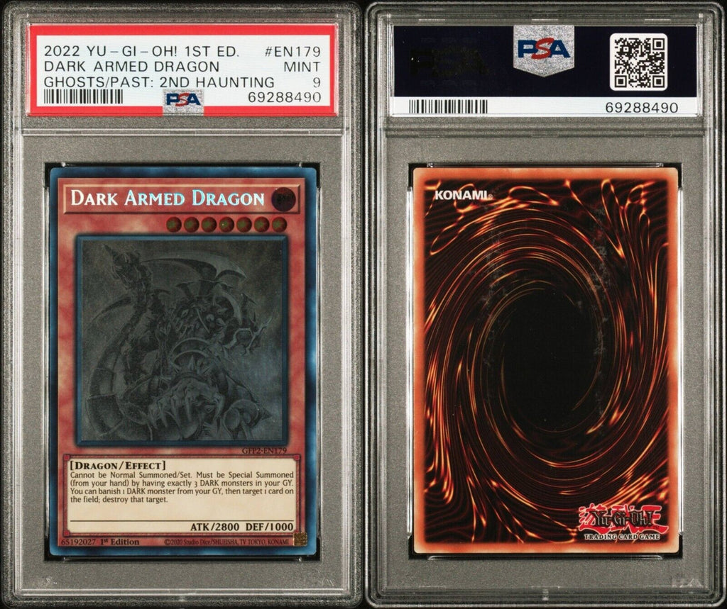 Yugioh Dark Armed Dragon GFP2-EN179 PSA 9 Mint Ghosts Past 2nd Haunting 1st Ed