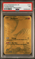 Pokemon Reshiram 114/113 PSA 7 NM BW Legendary Treasures Gold Full Art 2013