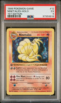 Pokemon Ninetales 12/102 PSA 5 EX Base Set Holo Rare 1st Edition 1999