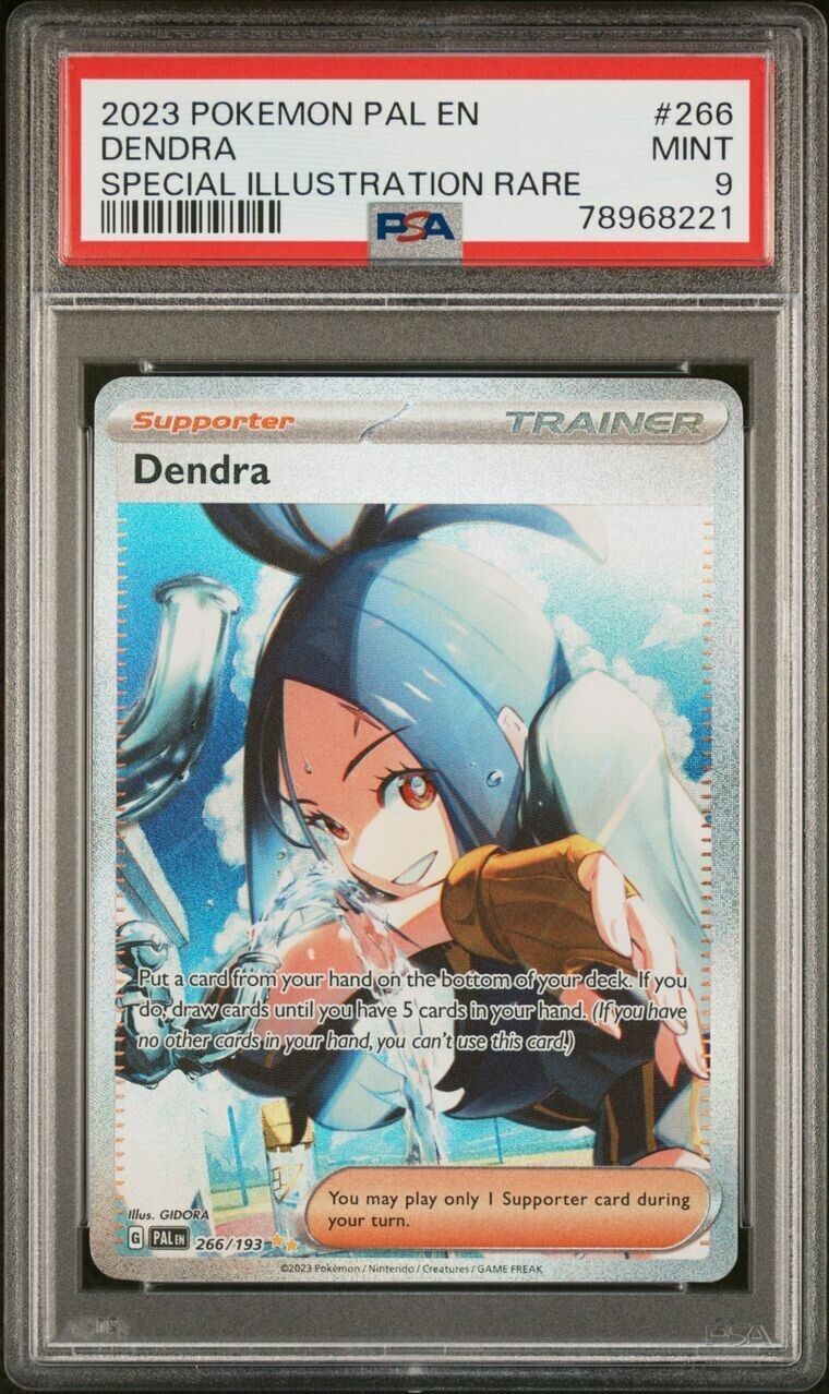 Pokemon Dendra 266/193 PSA 9 Mint Paldea Evolved SIR Full Art Scarlet Violet