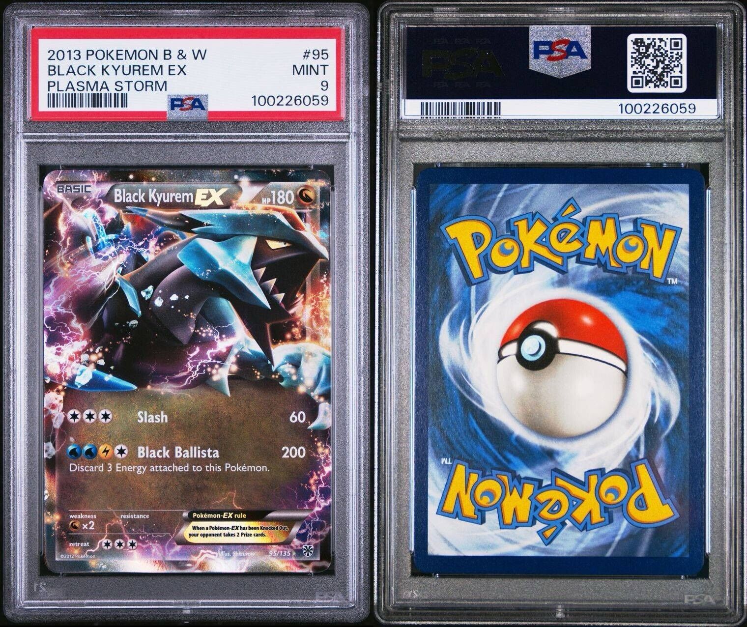Pokemon Black Kyurem EX 95/135 PSA 9 Mint BW Plasma Storm Ultra Rare 2013