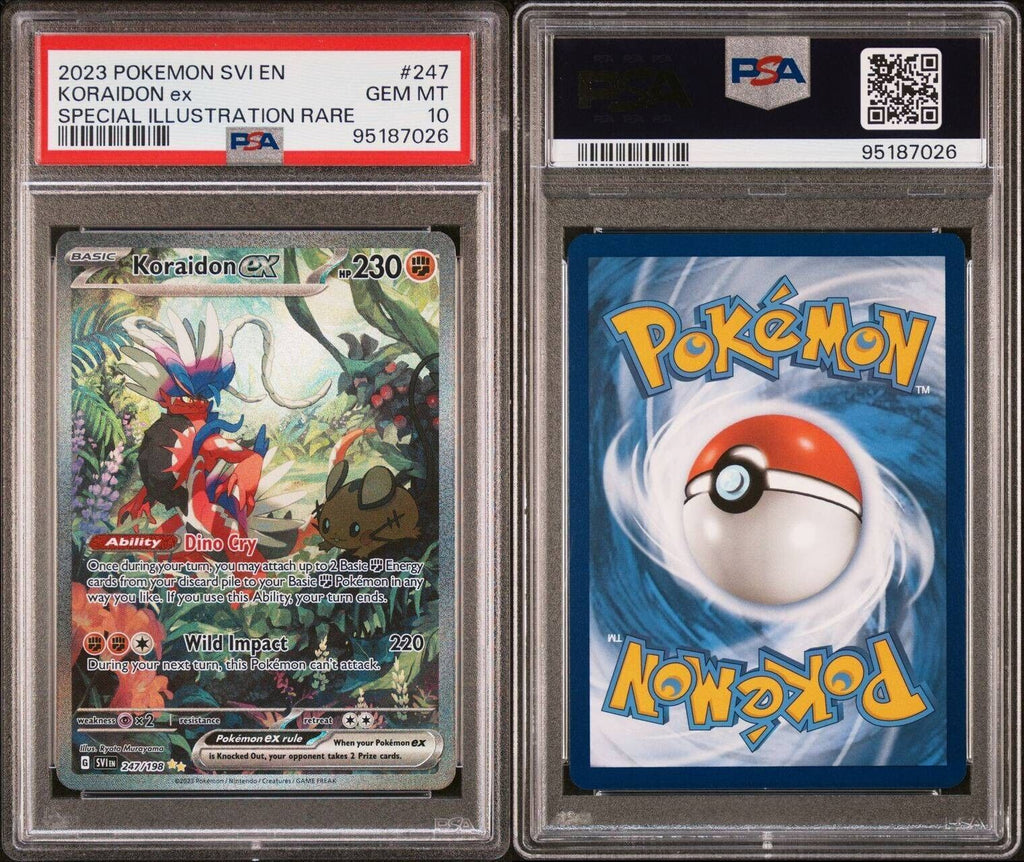 Pokemon Koraidon ex 247/198 PSA 10 Gem Mint SV Special Illustration Rare FA