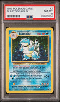 Pokemon Blastoise 2/102 PSA 8 NM-MT Base Set Holo Rare Unlimited 1999