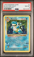 Pokemon Blastoise 02/102 PSA 8 NM-MT Base Set Shadowless Holo Rare 1999 WOTC