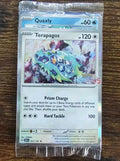 Pokemon Center Surging Sparks Stamped Promo Terapagos 161 & Quaxly 050 Sealed