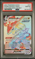 Pokemon Rayquaza VMAX 217/203 PSA 10 Gem Mint Evolving Skies Rainbow Secret Rare