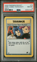 Pokemon Here Comes Team Rocket 15/82 PSA 8 NM-MT Unlimited Holo Rare WOTC 2000