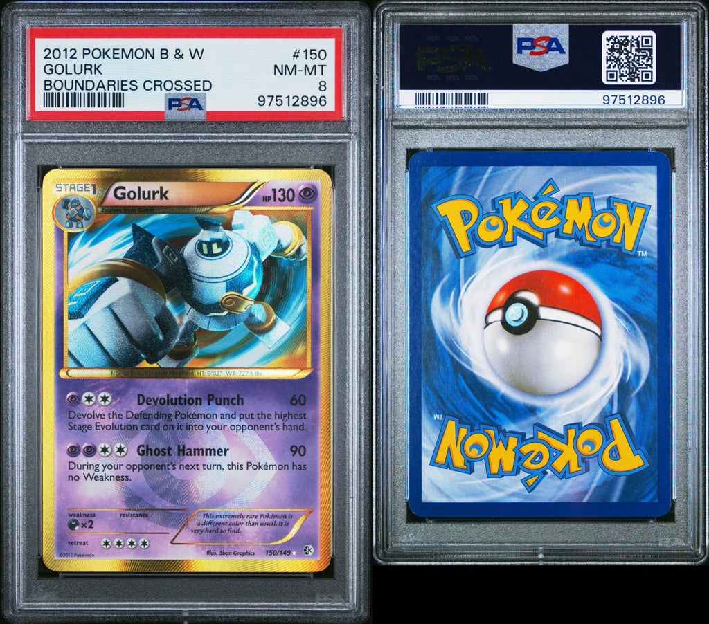 Pokemon Golurk 150/149 PSA 8 NM-MT BW Boundaries Crossed Shiny Secret Rare 2012
