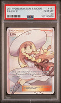 Pokemon Lillie 147/149 PSA 10 Gem Mint Sun & Moon Base Full Art Trainer 2017