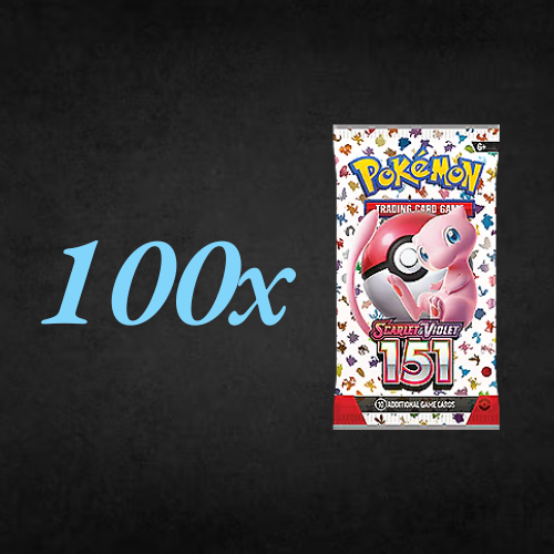 Pokemon 151 English Mega Bundle of 100 Loose Packs Factory Sealed New Express
