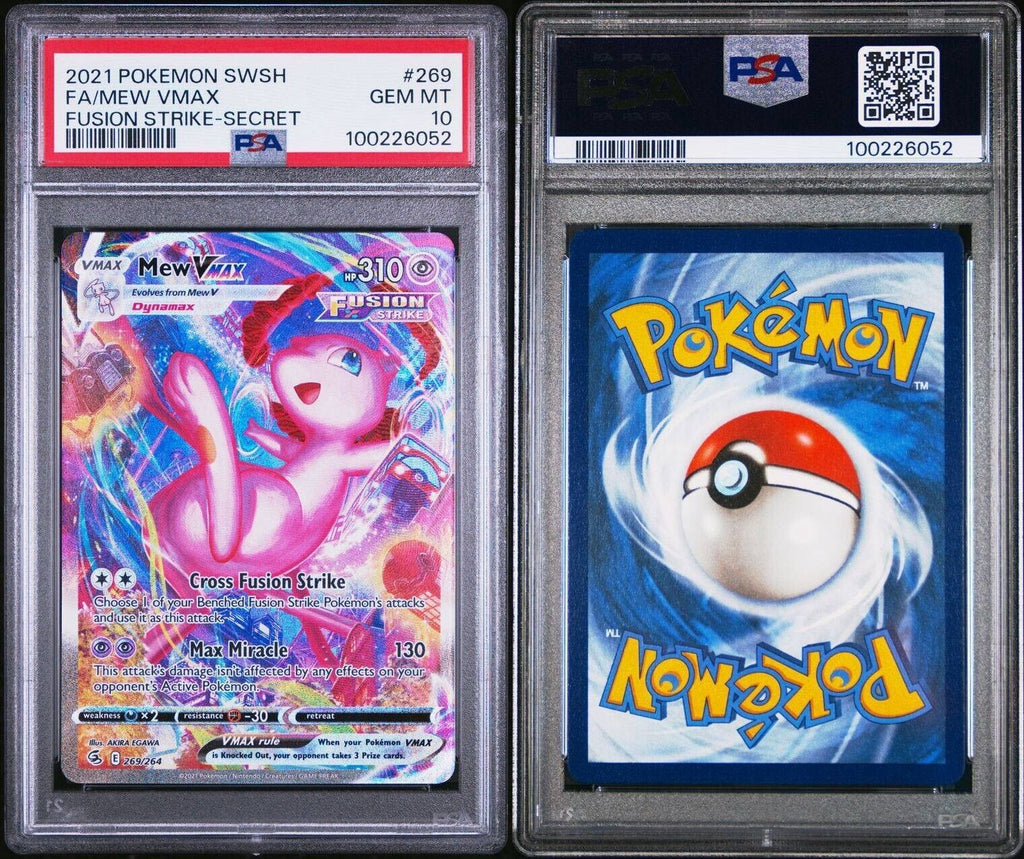 Pokemon Mew VMAX 269/264 PSA 10 Gem Mint Fusion Strike Alternate Art Secret FA