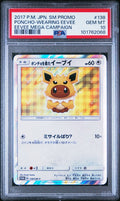 Pokemon Poncho Wearing Eevee Jolteon 138/SM-P PSA 10 Japanese Campaign Promo