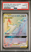 Pokemon Latios & Latias GX 114/095 PSA 10 Gem Mint Japanese Team Up HR Rainbow