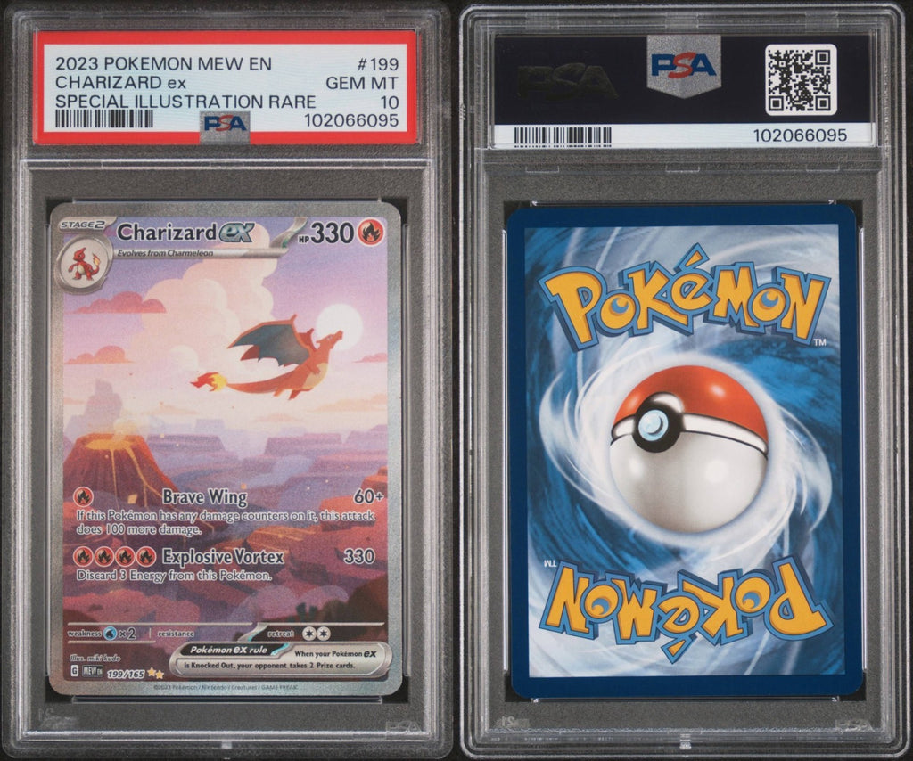 Pokemon Charizard ex 199/165 PSA 10 S&V 151 Special Illustration Rare 2023