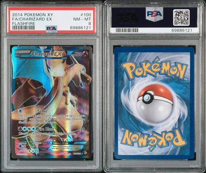 Pokemon Charizard EX 100/106 PSA 8 NM-MT XY Flashfire Full Art FA Chase