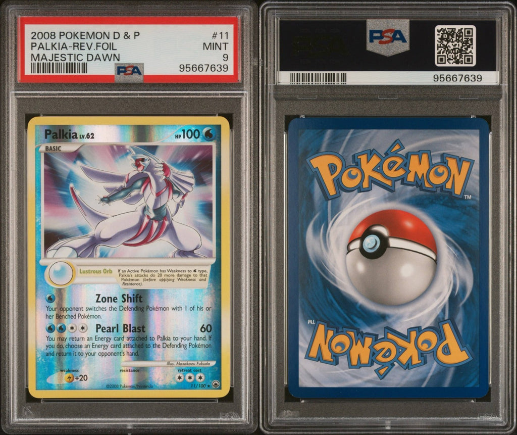 Pokemon Palkia 11/100 PSA 9 Mint DP Majestic Dawn Reverse holo 2008