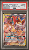 Pokemon Charizard & Braixen GX SM230 PSA 10 Gem Mint Tag Team Promo Alt FA
