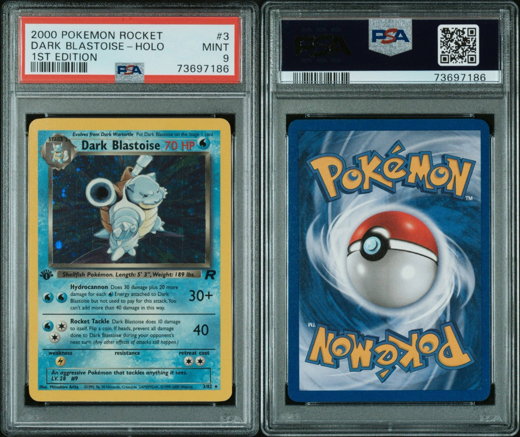 Pokemon Dark Blastoise 3/82 PSA 9 Mint Team Rocket Holo Rare 1st Edition 2000