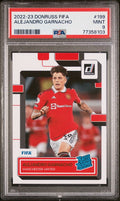 Panini Donruss FIFA Alejandro Garnacho #199 PSA 9 Mint Manchester United Rookie