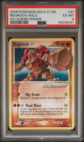 Pokemon Regirock Gold Star 91/92 PSA 6 EX-MT EX Legend Maker Holo Rare 2006