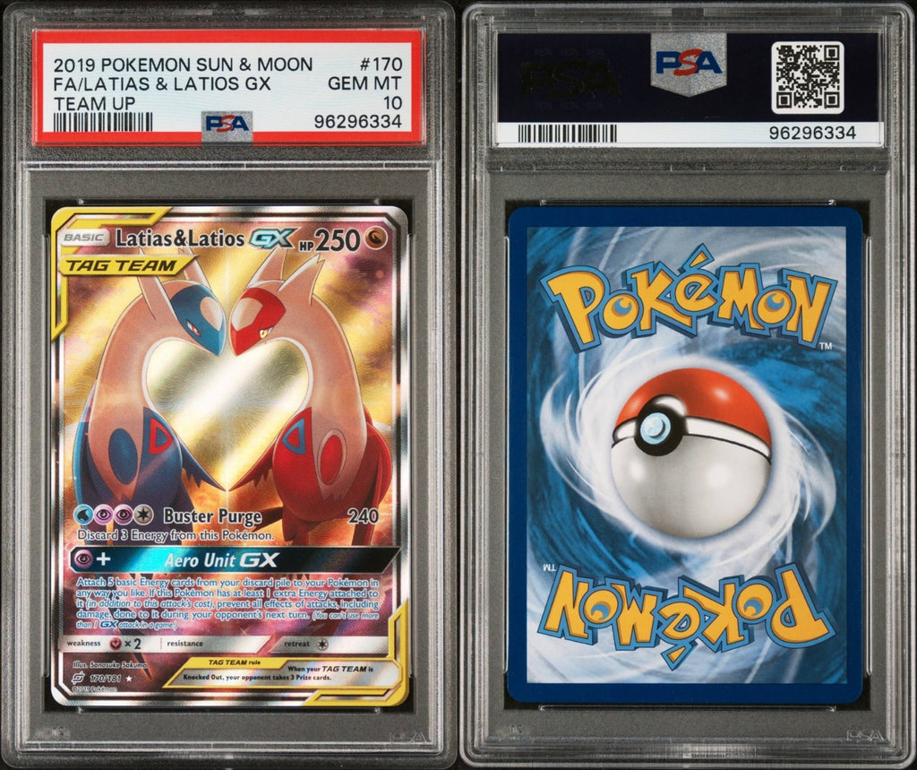 Pokemon Latias & Latios 170/181 PSA 10 Gem Mint SM Team Up Tag Team Alt Art FA