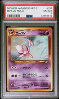 Pokemon Espeon No. 196 PSA 8 NM-MT Japanese Neo Revelation Holo Rare 2000