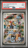 Pokemon Machoke 177/165 PSA 9 Mint 151 Illustration Rare Mew EN FA