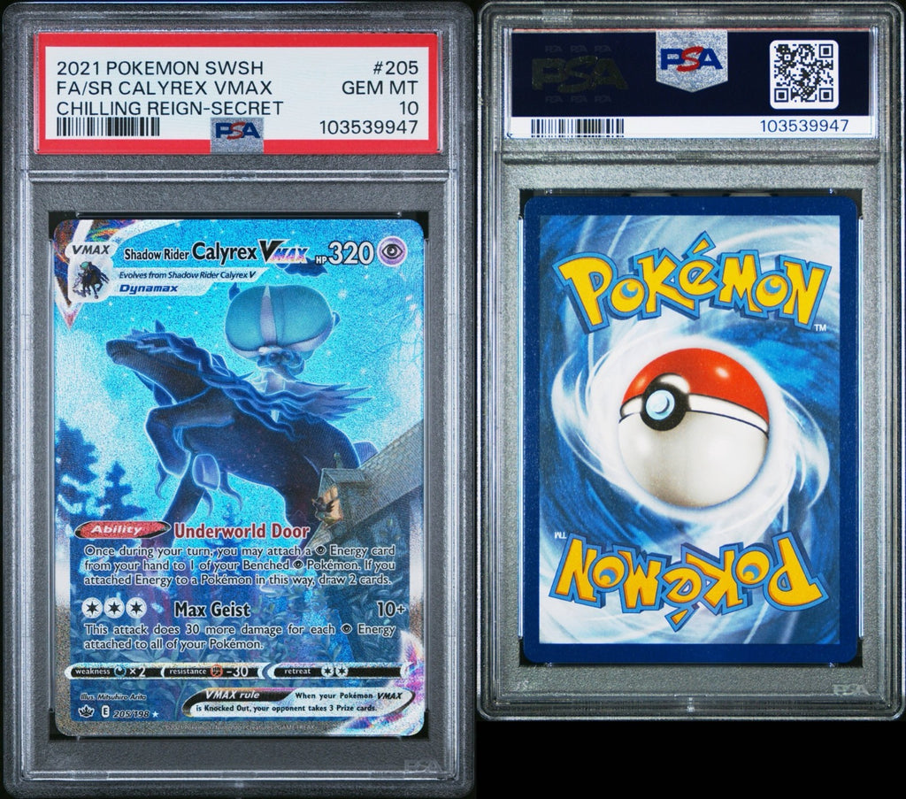 Pokemon Calyrex VMAX 205/198 PSA 10 Gem Mint SWSH Chilling Reign Alt Full Art