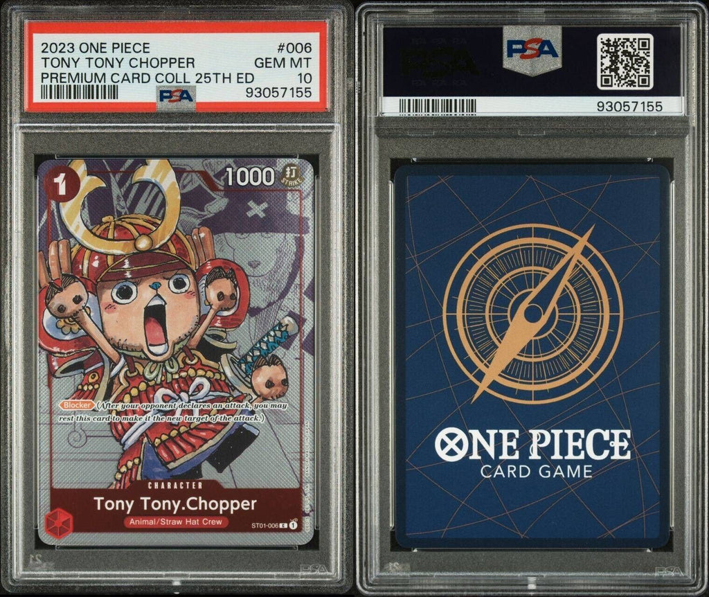 One Piece Tony Tony Chopper 006 PSA 10 Gem Mint Premium Card Collection 25th ED
