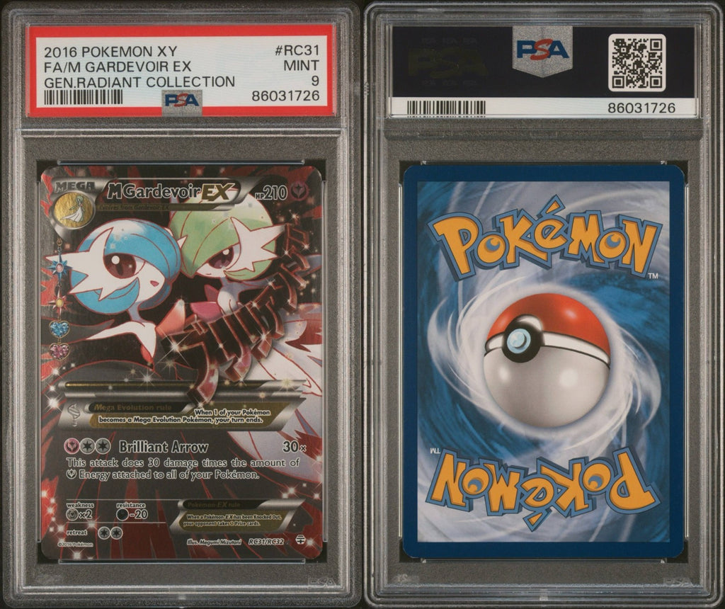 Pokemon M Gardevoir EX RC31/RC32 PSA 9 XY Generations Radiant Coll. Full Art