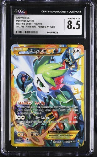 Pokemon Shaymin EX 77a/108 CGC 8.5 NM/Mint+ XY Premium Trainer Coll. Promo FA