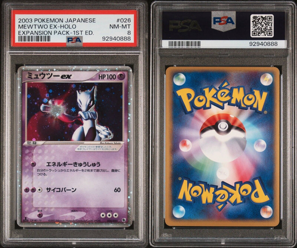 Pokemon Mewtwo ex 026/055 PSA 8 NM-MT Japanese Ruby Sapphire Expansion Holo 1st