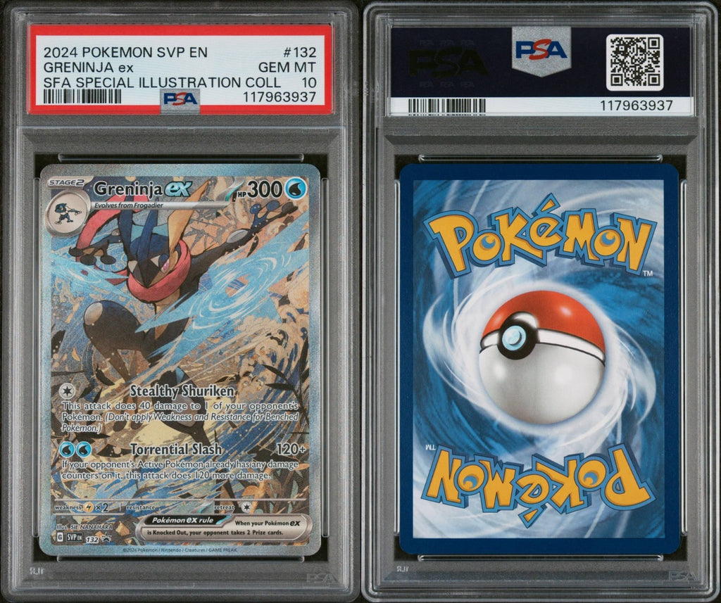 Pokemon Greninja ex 132 SVP PSA 10 Shrouded Fable Special Illustration FA 2024