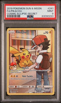 Pokemon Pikachu 241/236 PSA 9 Mint Cosmic Eclipse Secret Rare Sun & Moon FA