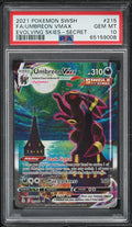 Pokemon Umbreon VMAX 215/203 PSA 10 Gem Mint SWSH Evolving Skies Alt Full Art