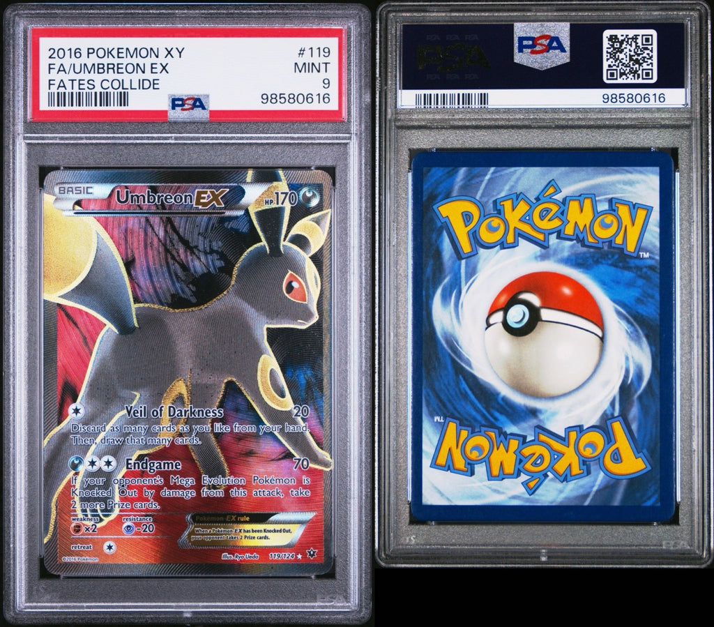 Pokemon Umbreon EX 119/124 PSA 9 Mint XY Fates Collide Full Art 2016