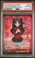 Weiss Schwarz Fate/Stay Night Invitation to London Rin SP PSA 10 Eng Gold Sig