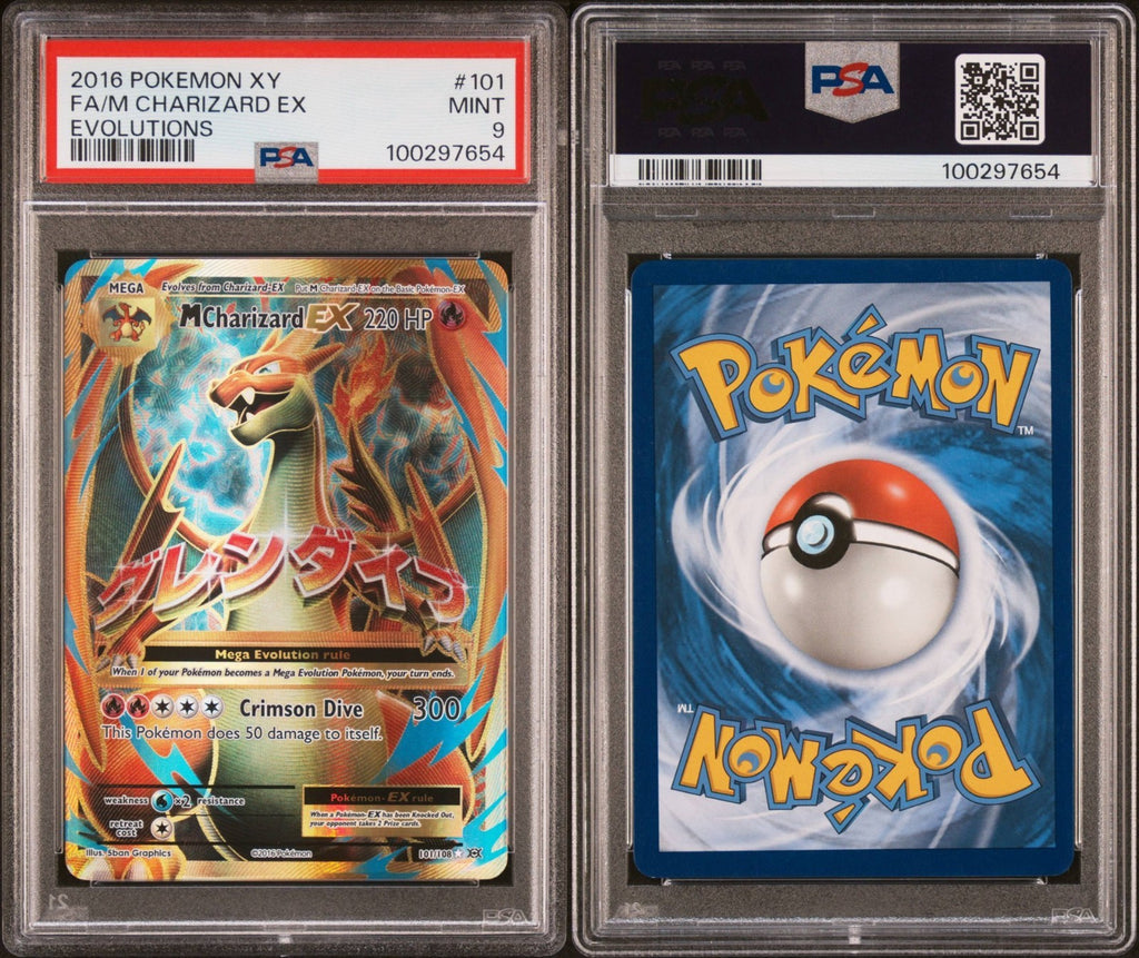 Pokemon M Charizard EX 101/108 PSA 9 XY Evolutions Full Art 2016