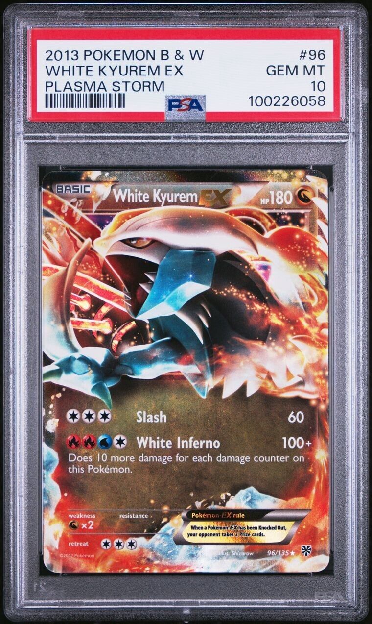 Pokemon White Kyurem EX 96/135 PSA 10 Gem Mint BW Plasma Storm Ultra Rare 2013