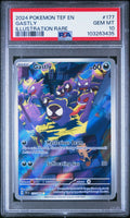 Pokemon Gastly 177/162 PSA 10 Temporal Forces Illustration Rare Full Art 2024