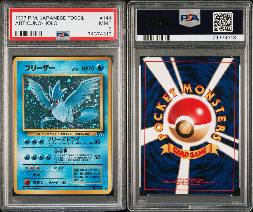 Pokemon Articuno No. 144 PSA 9 Mint Japanese Fossil Holo Rare 1997