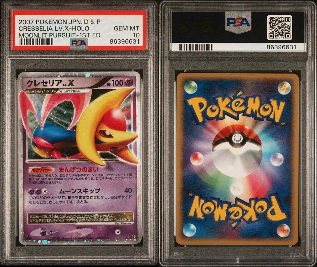 Pokemon Cresselia Lv.X PSA 10 Gem Mint Japanese Moonlit Pursuit 1st Ed DP